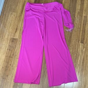 LAST CHANCE OFFER: Cache Pink Wide-Leg Vibrant Design NWT